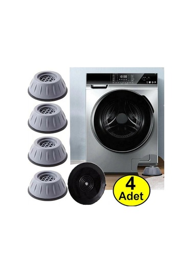 Çamaşır Makinesi Stoper Titreşim Önleyici Ayak Masa Ayakları Gri Diğer