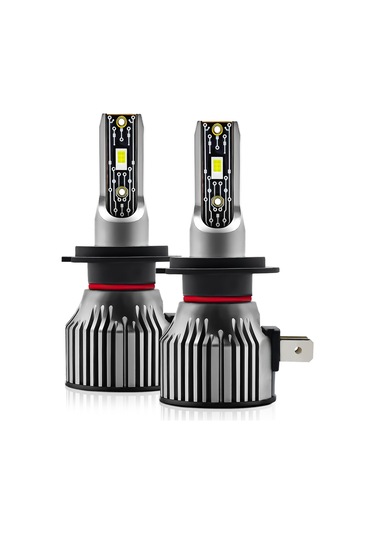 H7 Led Far Ampulleri Ip68 Su Geçirmez Araba Led Far Ampulleri 6500k 120w 12000lm Parlak Led Farlar, 2 Adet