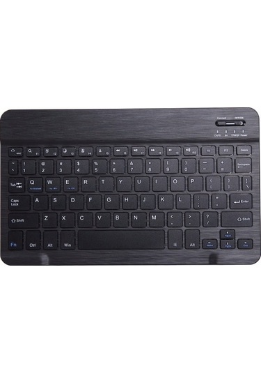 Sandwich Samsung Uyumlu Tab A 10.1 2019 T510/t515 Siyah Pu Deri Kılıf + Klavye, 2-in-1 Tasarım, Korumalı Kapaklı Kılıf Kapaklı Kılıf