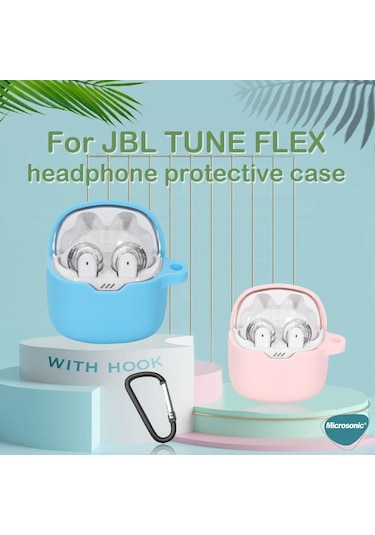 Microsonic Jbl Uyumlu Tune Flex Mat Silikon Kılıf Siyah