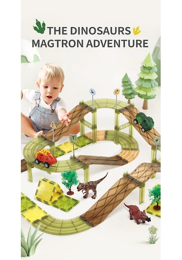 Racing Car 80 Parçalı Premium Manyetik Oyuncak/bloklar Seti Arab