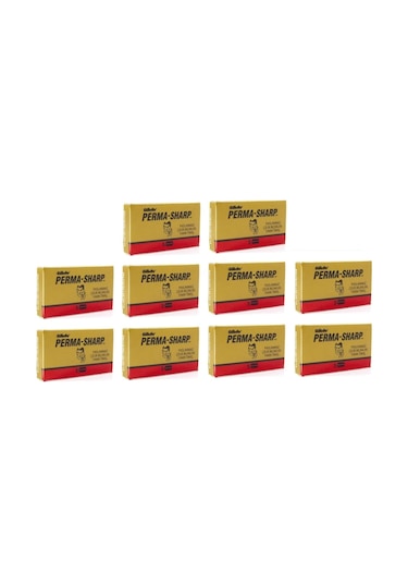 Gillette Permasharp Jilet 10 x 5'li Paket