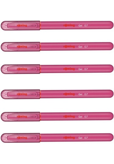 Rotring Jel Mürekkepli Tükenmez Kalem Pempe  6'li