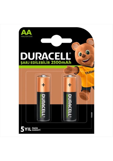 1.2v 2500 Mah Aa Şarjlı Kalem Pil 2li