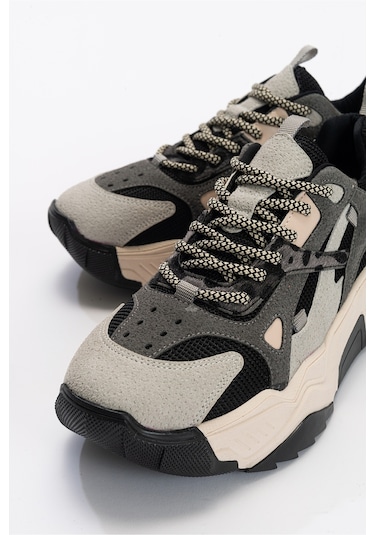 Luvishoes Lecce Buz-siyah Kadın Spor Ayakkabı Buz - Siyah