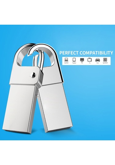 Usb2.0 Usb Flash Disk Mükemmel Uyumluluk Çok Fonksiyonlu Koruma Su Geçirmez Kompakt Ve Taşıması Kolay Metal Tasarım 128gb
