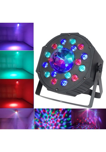 Yunboo Rgb Led Sahne Işığı 21led 12w 7 Kanal Dmx512/ses/otomatik Kontrol, Parti/bar/dj Gösterileri İçin Magik Top+par Işık Kombinasyonu Eu Plug