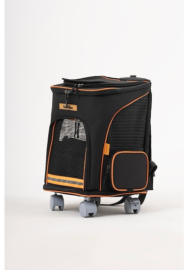 Brave Paws 4 Tekerli Kedi ve Köpek Taşıma Çantası Frenli