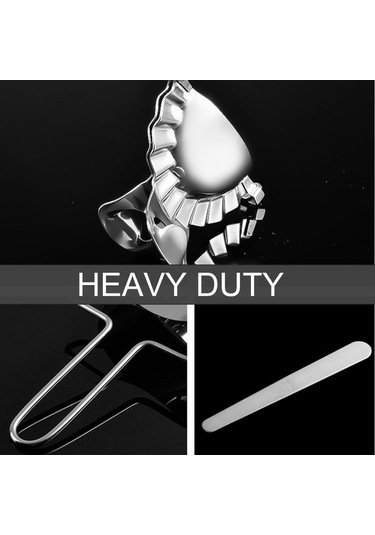 Ulzyvf 3'lü Paslanmaz Çelik Hamur Presi Seti - Mantı, Börek, Ravioli Yapımı İçin Pratik Mutfak Aleti Gümüş