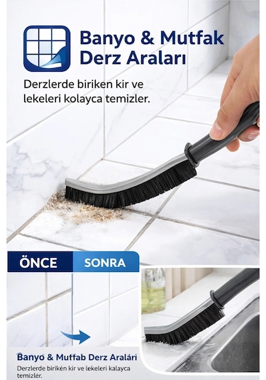 2'li Avantajlı Setimiz 2 Adet Derz Fırçası 1 Adet Çekpas Kauçuk