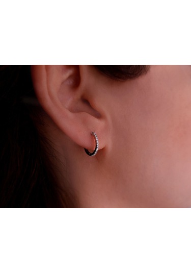 Sirius Pırlanta Taşlı Halka Küpe  0804E0060