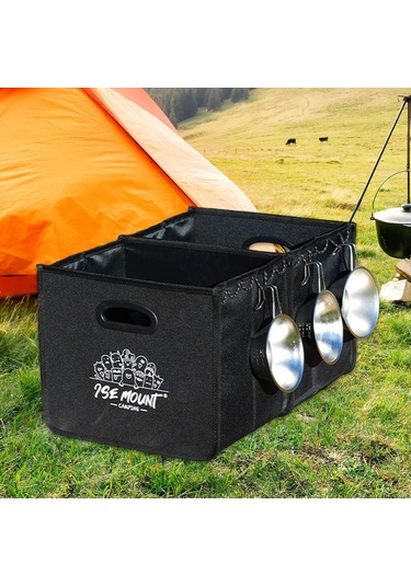 Homyl Açık Hava Kamp Saklama Çantası Pişirme Siyah Siyah