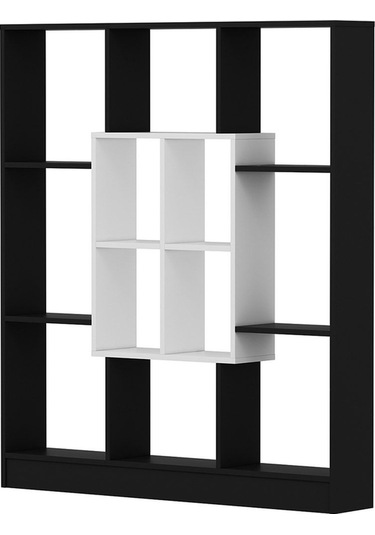 Mars Kitaplık - Siyah / Parlak Beyaz