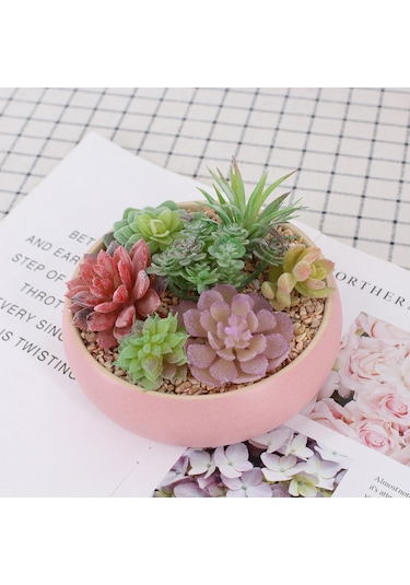 Xiyyadms Ta10 Dıy Yapay Sukulent Bitki Seti - Bakımı Olmayan Ev Dekorasyonu, Duvar Yeşilimi, Doğal Stili Evinizde