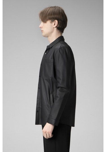 Dericlub Wm202 Gerçek Deri Erkek Gömlek