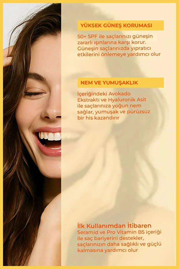 Enzym Cosmetics 50 Spf+ Saç Güneş Koruyucu Blue Light Protection Sprey 200 Ml