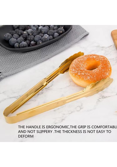 Ximistore9 2 Adet 9 İnç Altın Paslanmaz Çelik Anti-kayma Mutfak Kömürü, Salata, Ekmek, Buz, Fritöz, Pişirme, Fırın İçin Yemek Kapağı Altın