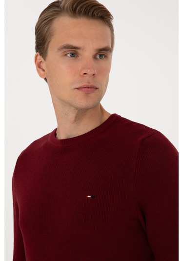 U.s. Polo Assn. Erkek Bordo Kazak /triko 50313667-vr014 Bordo