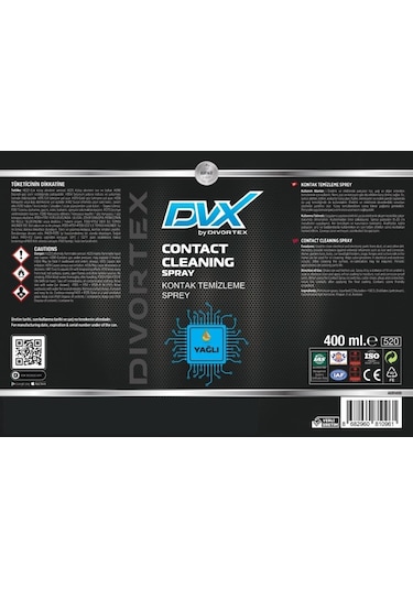 Divortex Yağsız Kontak Temizleme Spreyi 400 ML