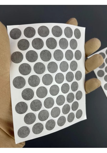 Mebel'naa Furnitura Mystery Mobilya İçin Kendinden Yapışkanlı Tıpa D-14 Mm 50 Adet 399093365 Gri