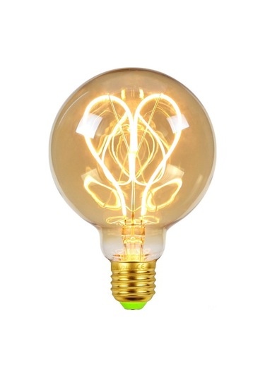 Besthome1 G95 220v 4w Dimmable Led Filament, Vintage Kalp Desenli, Yüksek Renk Kalite, Ev Dekoru Işıkları Diğer