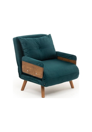 Pafu Cosmo Tekli Katlanır Yataklı Koltuk - Soho Petrol Petrol Yeşili