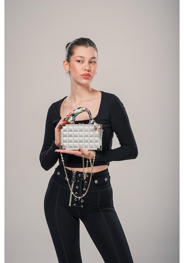 Ççs Kadın 17868 Omuz Ve Kol Çantası GÜMÜŞ