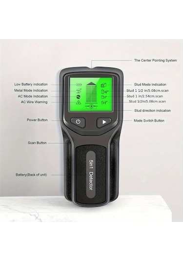 Xuweiwei 1 Bilgisayar Dijital Duvar Tarama Cihazı Ahşap Çubuklar Metal Borular Ve Ac Telkikleri İçin Lcd Ekran Dıy Projeleri İçin Uygun