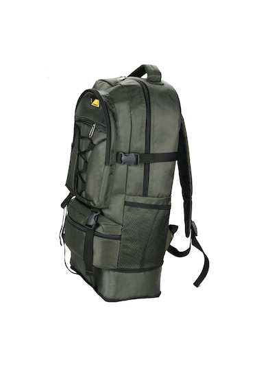 Strong Büyük Boy Körüklü Sırt Çantası, Dağcı Kamp Sırt Çantası Haki Yeşil