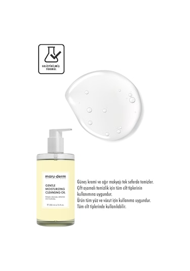 Maruderm Gentle Moisturizing Yağ Bazlı Yüz ve Vücut Temizleme Yağı 200 ML
