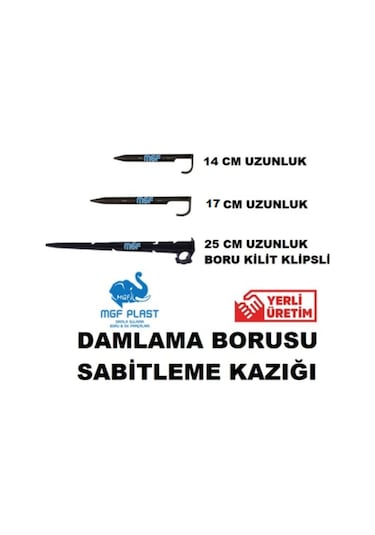 Mgf Damlama Borusu Hortumu Toprağa Sabitleme Kazığı Ve Aparatları