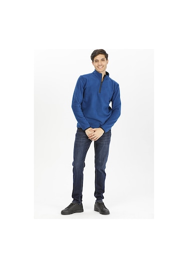 Exuma Yarım Fermuarlı Polar 2312001-411-m.nıght Blue Mavi