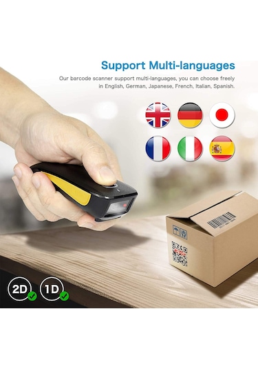 Netum Qr Kablosuz Usb 1D 2D Barkod Tarayıcı
