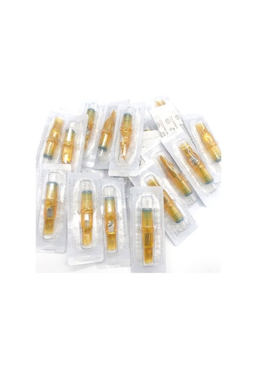 Gajeena Profesyonel Dövme İğneleri - 10 Adet Çeşitli Uçlu Tek Kullanımlık Kaş Ve Dudak Seti