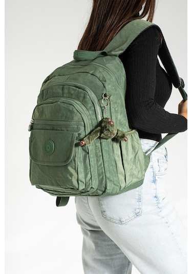 Orta Boy Sırt Çantası Ultra Hafif Çok Cepli Unisex Yeşil Model: 571-3j - Yeşil