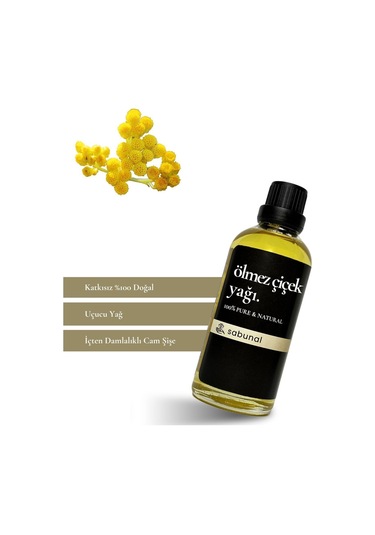 Sabunal Ölmez Çiçek Yağı 100 ML - Yaşlanma Karşıtı Doğal Cilt Bakım Yağı