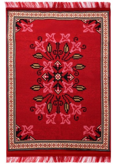 Bigghome Çift Taraflı Kilim, Makinede Yıkanabilir, Modern Desenli, 80 150 Cm, Sa25py