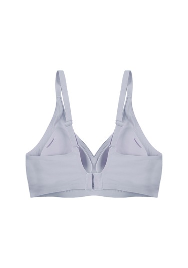 Balensiz Lazer Dikişsiz Kaplı Dekolteli Büstiyer Sütyen Mavi