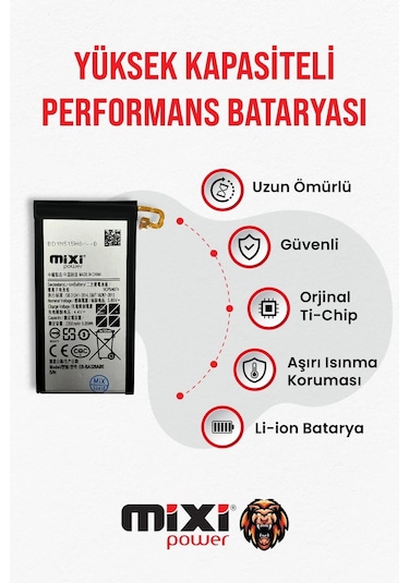 Samsung Galaxy A3 2017 Uyumlu Tam Kapasite Batarya