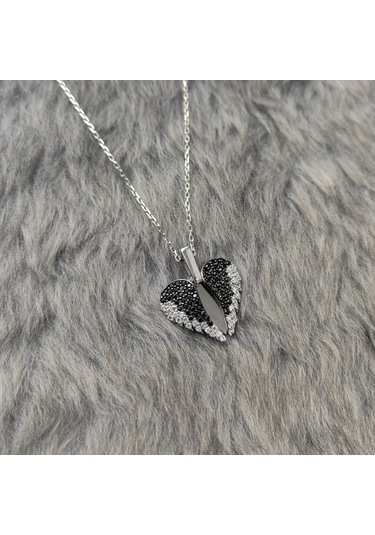 Chavin Kalbimdesin Aşkın Kanatları Gümüş Kolye et58by