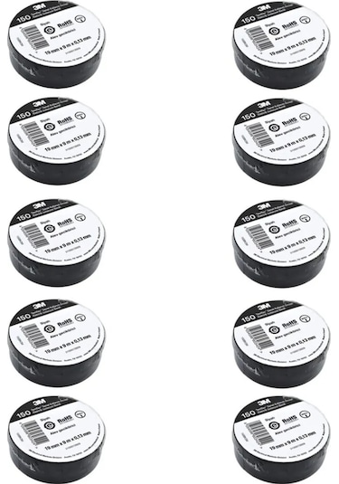 3M  Temflex  Elektrik Bandı İzole Bant 100 Adet