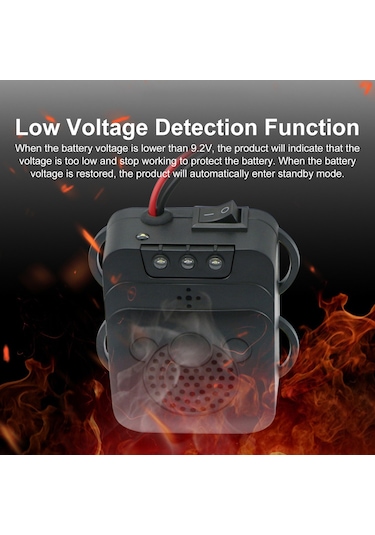 Skycity Araç İçin Ultrasonik Sıçan Kovucu - 12v Dc Abs Malzeme 40 M² Kapsama Alanı