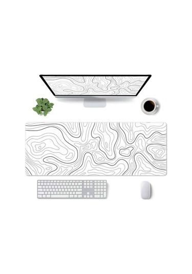 Ebitda Büyük Soyut Mouse Pad, 300x700x2mm, Su Geçirmez, Oyuncu Ofis Mat, Mükemmel Tasarım Soyut Akışkan 1