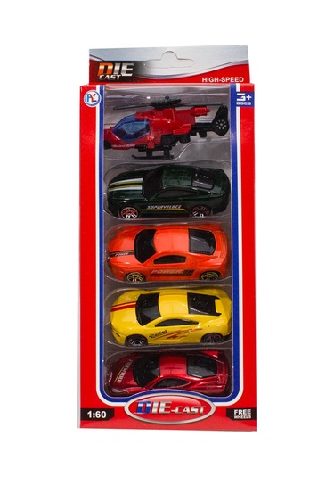 1:60 Ölçek Metal Model Arabalar 5'Li Set 7 Cm