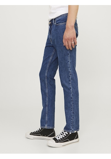 Jack Jones Clark Model Rahat Kesim Erkek Kot Pantolon 12261685 Mavi