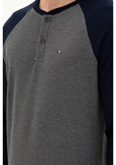 U.s. Polo Assn. Erkek Antrasit Melanj Pijama Takım 50301726-vr081 Antrasit Melanj