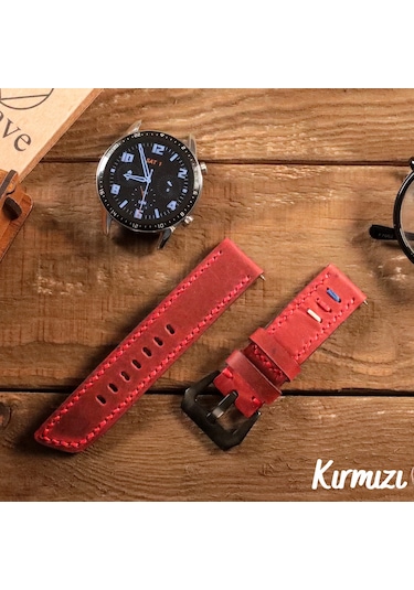 Vagave Huawei Watch Hakiki Deri Kordon Gt,-Gt2-Gt3-Gt3 ,20mm-22mm