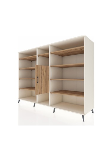 Kronos Dolap 12 Raflı Tek Kapaklı 220x59x163 Aytaşı-çam Aytaşı-çam