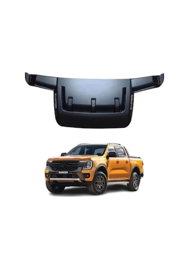 Ford Ranger T9 Kaput Üstü Kabartma Scoop 3 Parça Mat Siyah