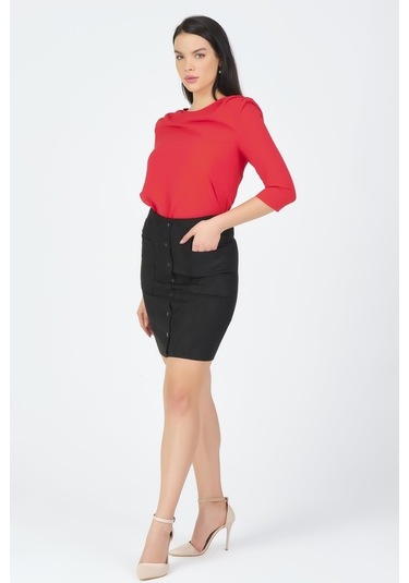 Shahiqa Kadın Suni Süet Etek